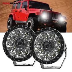 7inch Universal Off Road Long Range 24v Truck 300W Mile Spot Flood Light Car Daytime Driving LED Lighthouse 12V Boat Waterproof