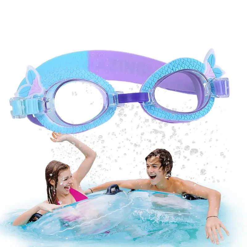 

Cartoon Swim Training Glasses Cute HD Waterproof Swim Eyewear For Girls And Boys With Adjustable Silicone Strap Swimming Helper