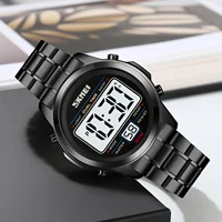 SKMEI Mens Waterproof Digital Wristwatch Alarm Date Week Clock Top Brand Luxury Stainless Steel Chrono Electronic Sports Watches 2