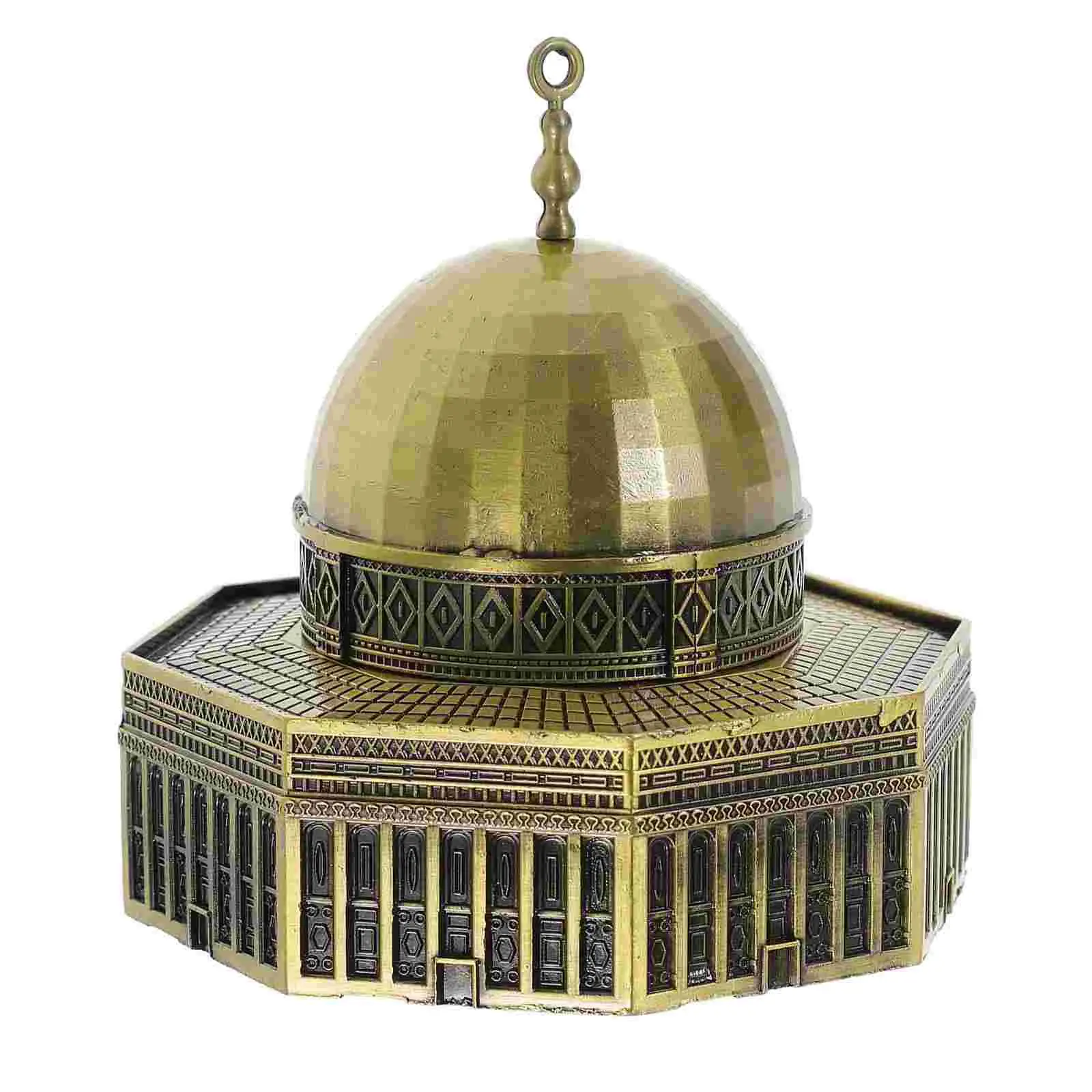 Islam Model Religious Dome Landmark Building Model Metal Dome of the Rock Model Landmark Building Sculpture Craft - Image 6