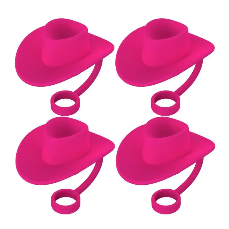 

Food Grade Silicone Cowgirl Straw Topper Reusable Dust-Proof Flexible Straw Covers Straw Tips Lids For Stanlley Cup Accessories