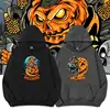 Halloween Skull Demon Pumpkin Sweater Large Size Men and Women Personality Wear Autumn and Winter Couple Warm Comfortable Hoodie