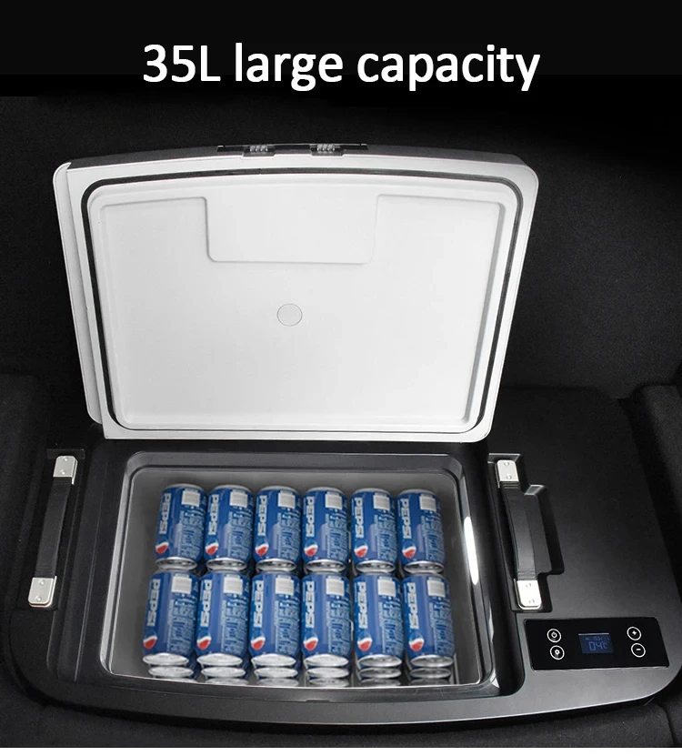 High Quality and Portable Mini Camping Car Fridge Freezer Slide Car Refrigerator Freezer For Refrigerator For Model 3/Y