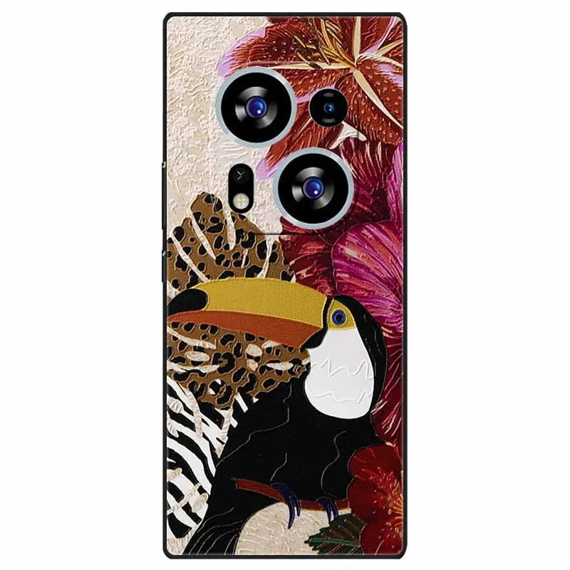 Charming 3D Relief Soft TPU Silicone Phone Case for Tecno Phantom X2 Series