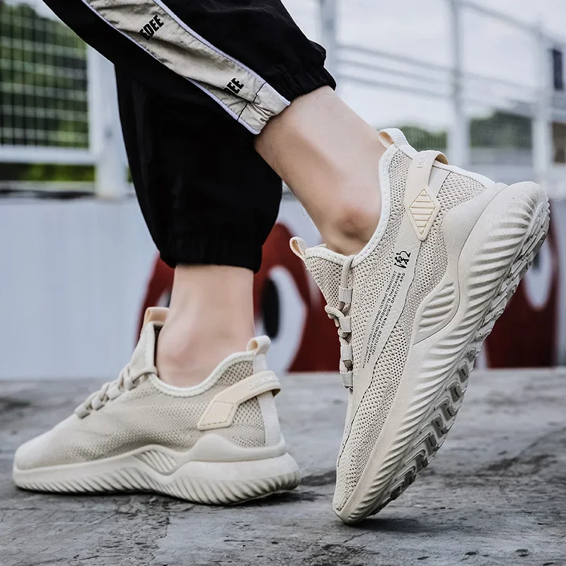 Spring Autumn Breathable Men's Vulcanize Shoes Light Outdoor Sports Shoes Comfortable Soft Sneakers Mens Athletic Training Shoes 3