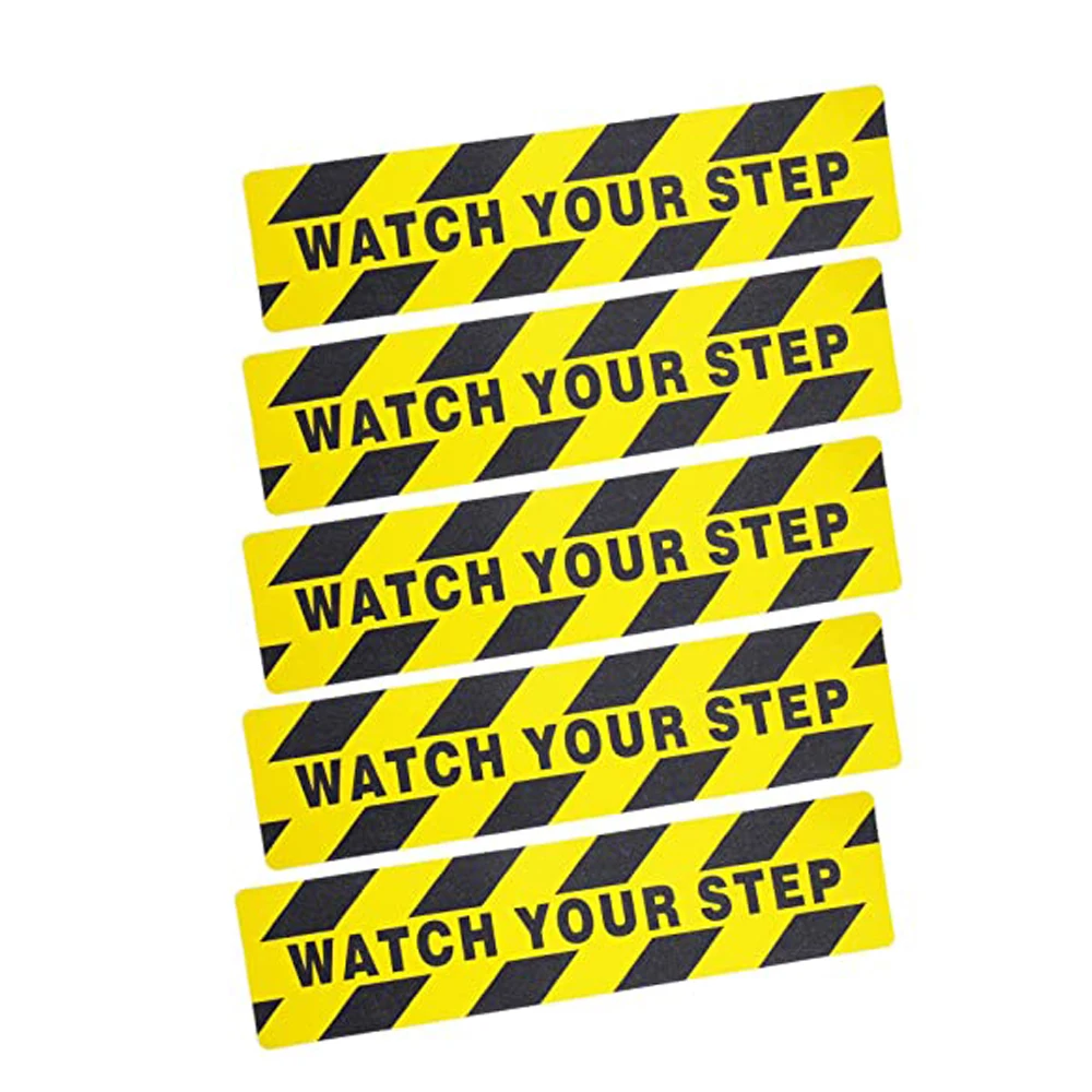 

Anti Slip Tape Watch Your Step PVC Vinyl Safety Floor Stair Tape 6inch 24inch
