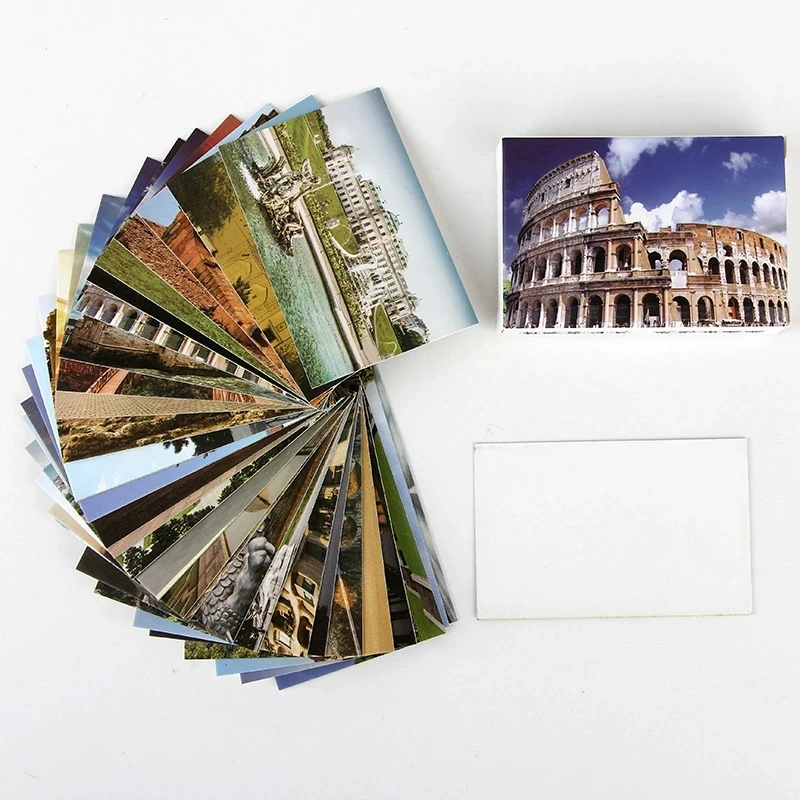 30 Sheets/Set Travel All Over The World Postcard/Greeting Card/Message Card/Birthday Letter Envelope Gift Card mini greeting cards