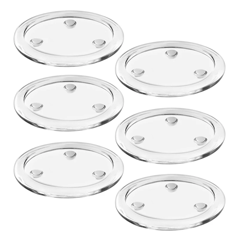 

6 Pack Of Candle Plates 4 Inches Votive Candle Holder Set Perfect For Spa Decorations