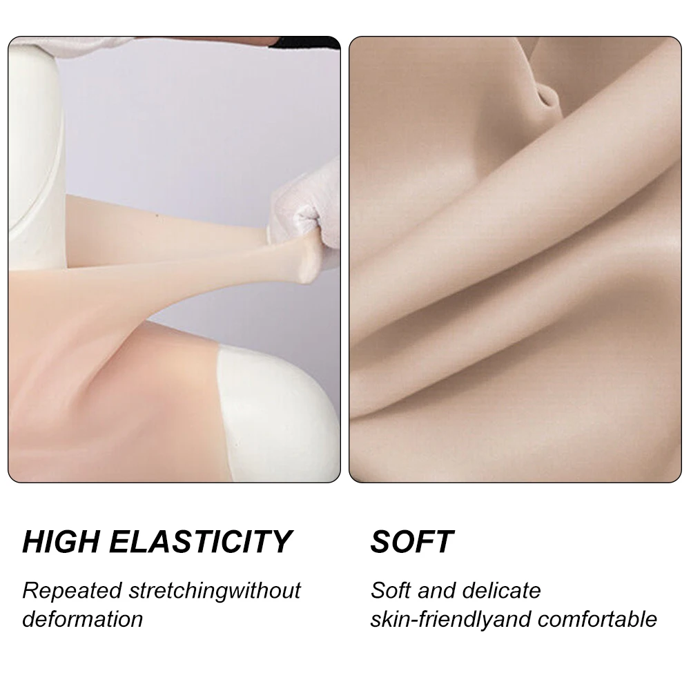Silicone Breast Forms Drag Queen A-H Cup Cosplay Fake Boobs Bodysuit Crossdressing Breast Plate Crossdresser Chest