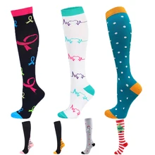 

Unisex Compression Socks Breathable Knee Socks Nursing Medical Sports Stockings Suitable Varicose Veins Blood Circulation