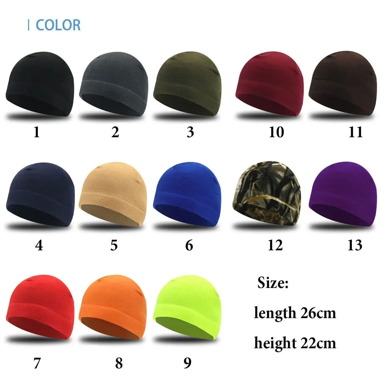 2025 New Unisex Windproof Polar Fleece Warm Beanie Hat Cap Male Winter Ski Cycling Cap Hat For Womenkullies Hip Hop Hats