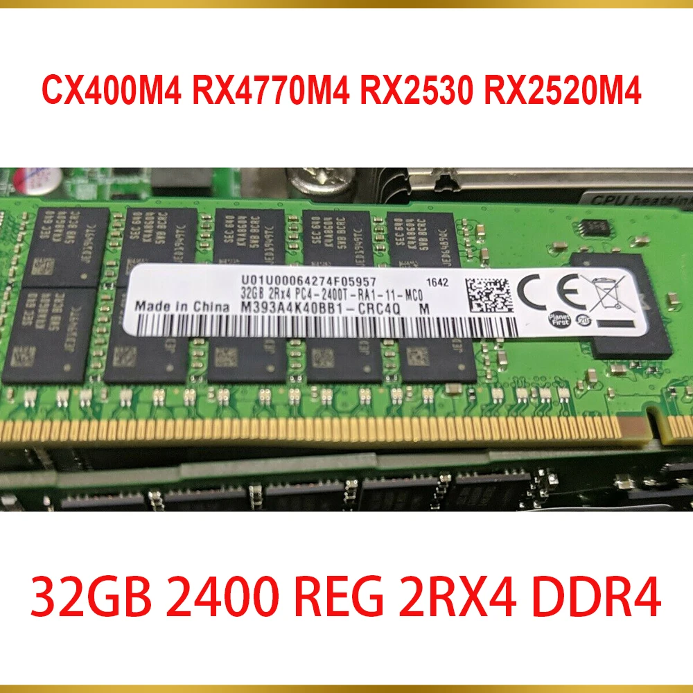 1 Pcs CX400M4 RX4770M4 RX2530 RX2520M4 32G 32GB 2400 REG 2RX4 DDR4 For SK Hynix Memory