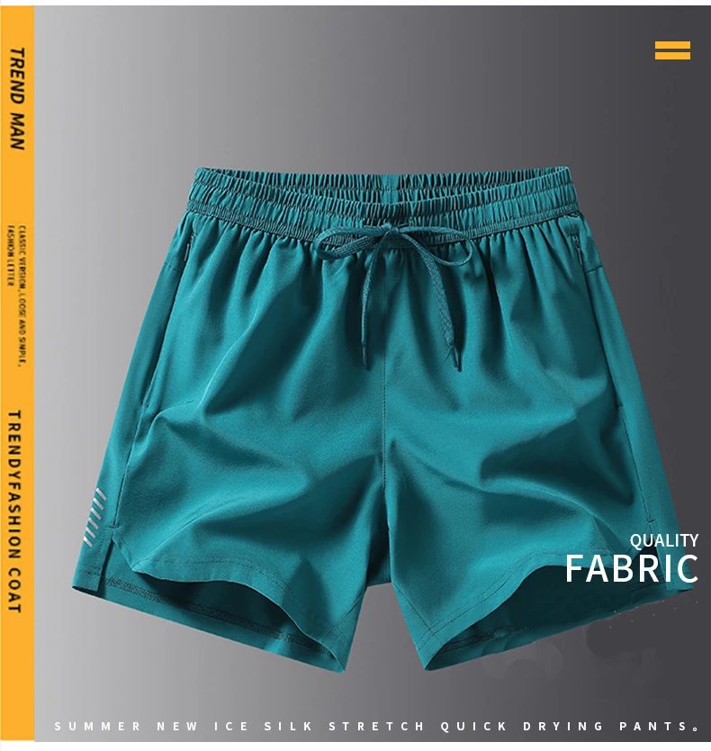 Bermuda respirável masculina para praia, shorts confortáveis,