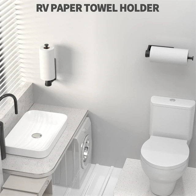 Stainless Steel Paper Towel Holder Matte Coating Waterproof Dustproof Roll  Holder Paper Rack Towel Rack for RV Bathroom Storage - AliExpress