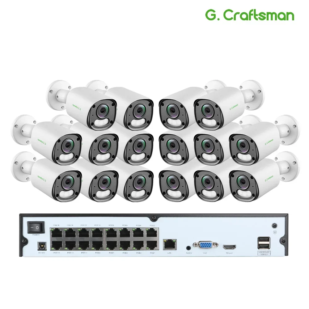 G.Craftsman POE IP 카메라 시스템 키트,  4K, 16ch, 4T