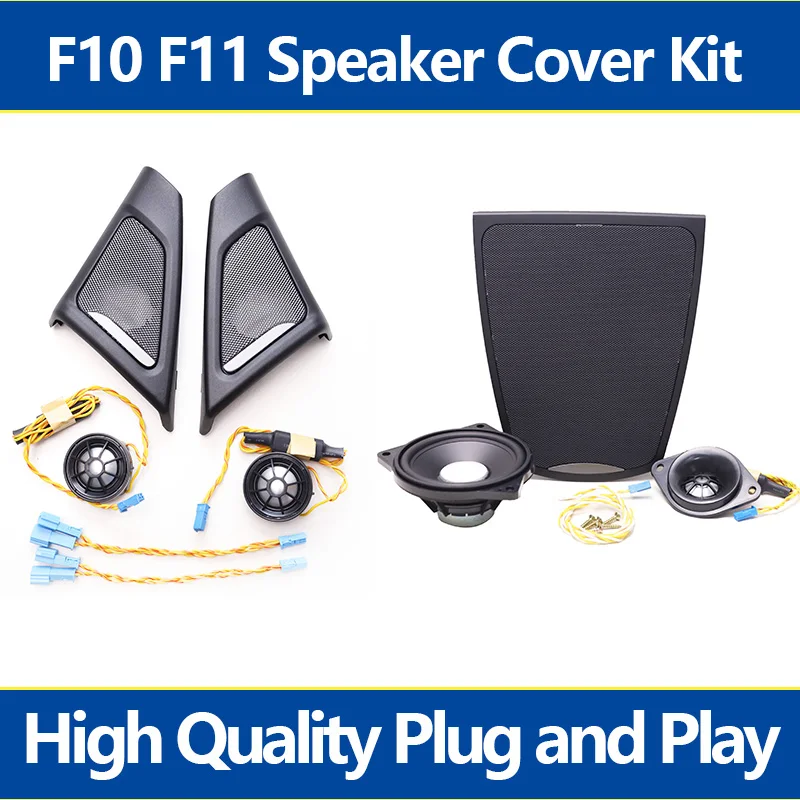 Stereo Speaker Tweeter Car Front Door Speaker For BMW F10 F11 5 Series Audio Trumpet Tweeter Cover Head Treble Horn Frame Decoration Original Model Fit