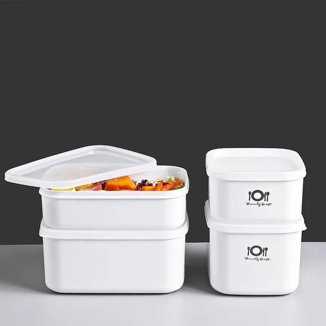 Boîte à Bento en plastique pour déjeuner, récipient de stockage des aliments avec couvercle, réfrigérateur, fruits frais, bol scellé, pique-nique, Camping, vaisselle 4