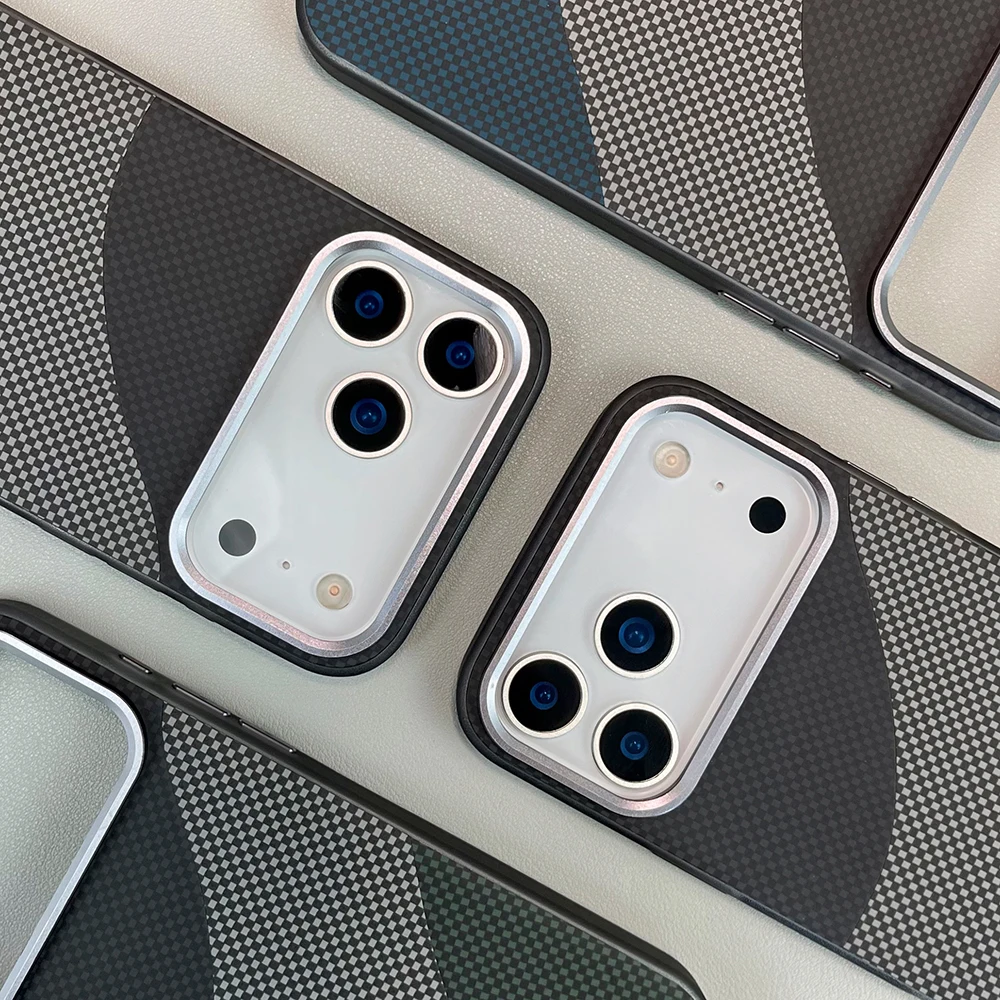 غطاء حماية شفاف من مادة TPU مع إطار عدسة معدني مغن...