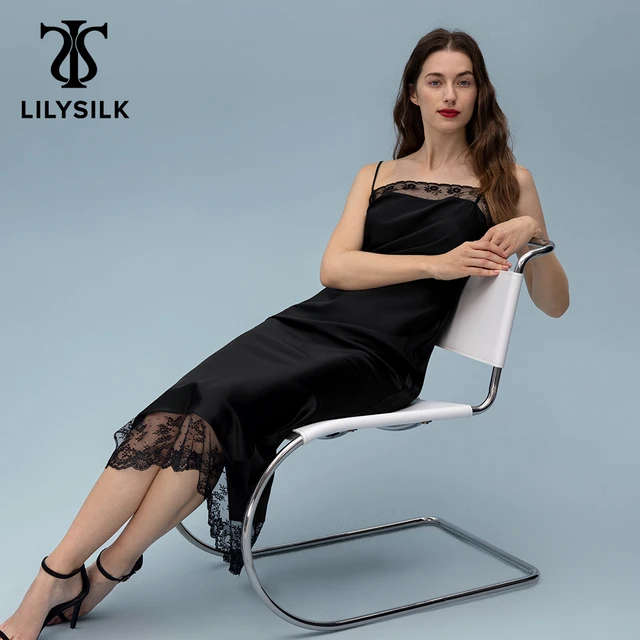 Lilysilk - In true luxury, simple is best. This silk dress is all