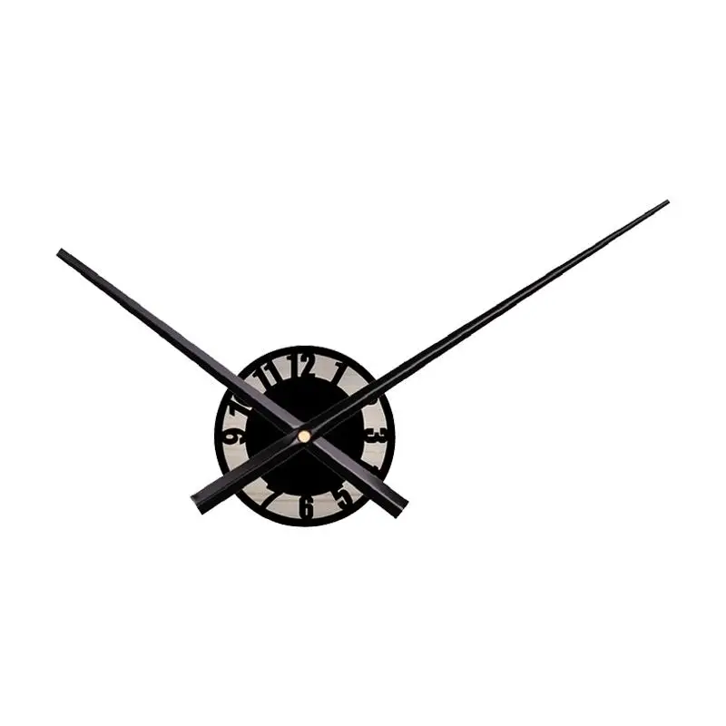 Wall Clock Decoration Round Long Hands Sturdy Elegant Analog Clock Silent Sweep Wall Clock for Bedroom Home Indoor School Office