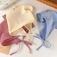 High Quality Pastoral Style Triangle Headscarf Polyester Cotton Headband Decoration Ties Hair Scarf