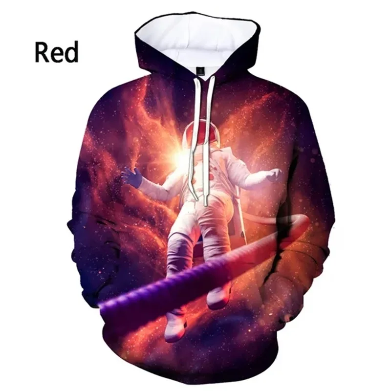 thumbnail image 1 of Nueva sudadera con capucha de traje espacial de astronauta de moda para hombres y mujeres con estampado 3D, sudadera de manga larga, chándal de gran tamaño para hombres, 1 of 4