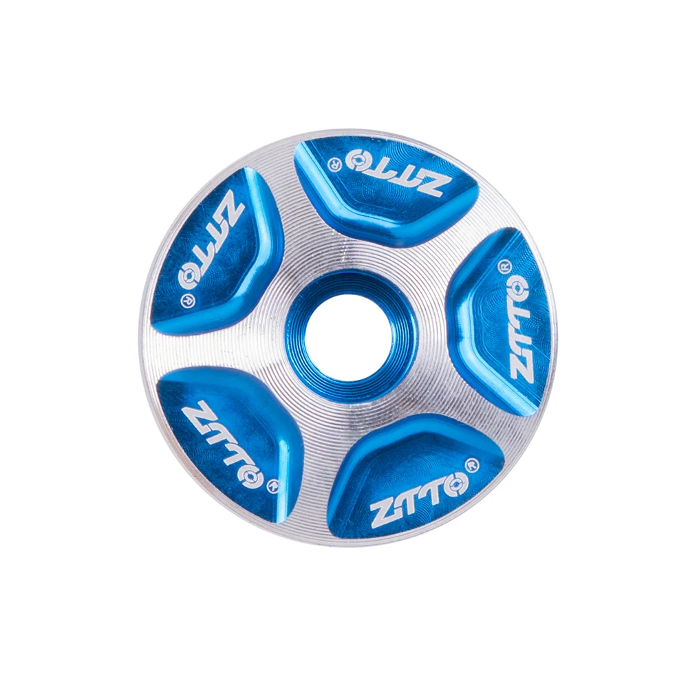 Bicycle Headset Bike Stem Cap Bicycle Bowl Group Bicycle Head Cap ZTTO MTB Road Bike Aluminum Alloy Bowl Cover Stem Top Cap Headset Cover For Fork 1-1/8" Bicycle Threadness Headset Cycling Parts