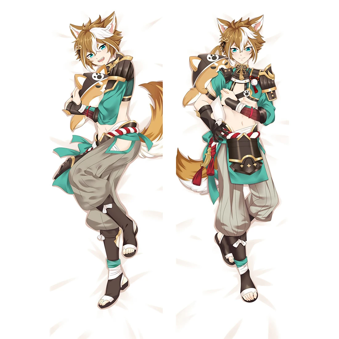 

Dakimakura Genshin Impact Cosplay Inazuma Gorou Anime Pillow Anime Pillowcase Hugging Body Pillow Cover Peachskin Customize
