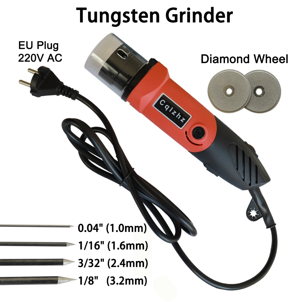 Tungsten Electrode Grinder/Sharpener for TIG improvement 1/8" 3/8" 1/4" inch 22.5&deg;and 30&deg; tungsten electrode grinder