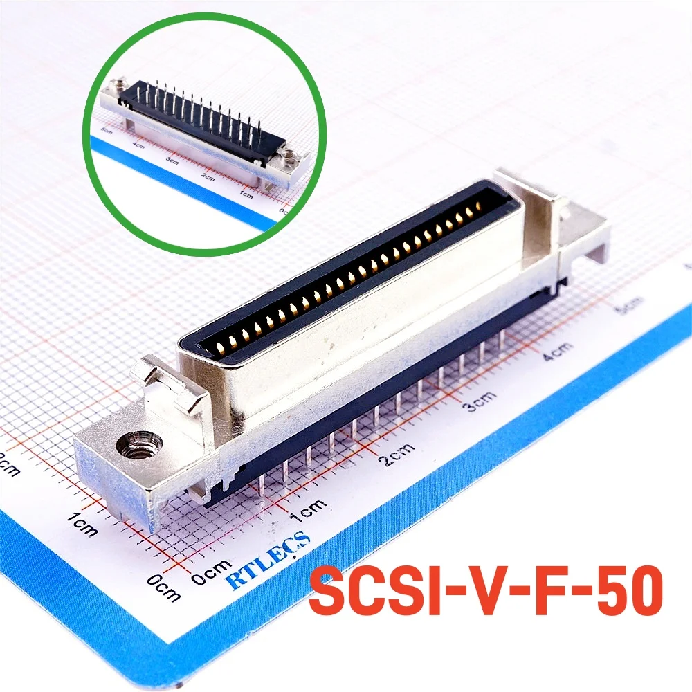 SCSI MDR 50Pin Male To Male Cable - 3 Meter Straight Connector Snap Type For Drive Systems