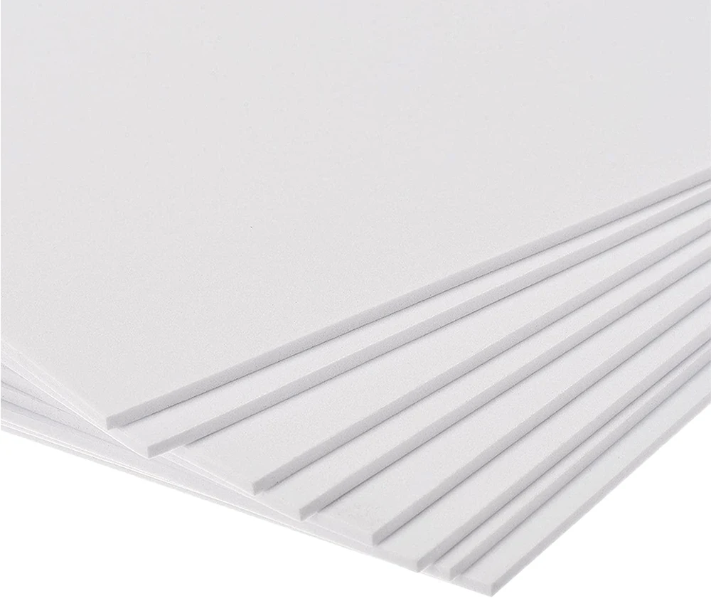 Poolin 10Pcs 3D Eva Foam Sheets White&Black Embroidery 1.mm/2mm/3mm Thickness Handmade Material DIY Projects