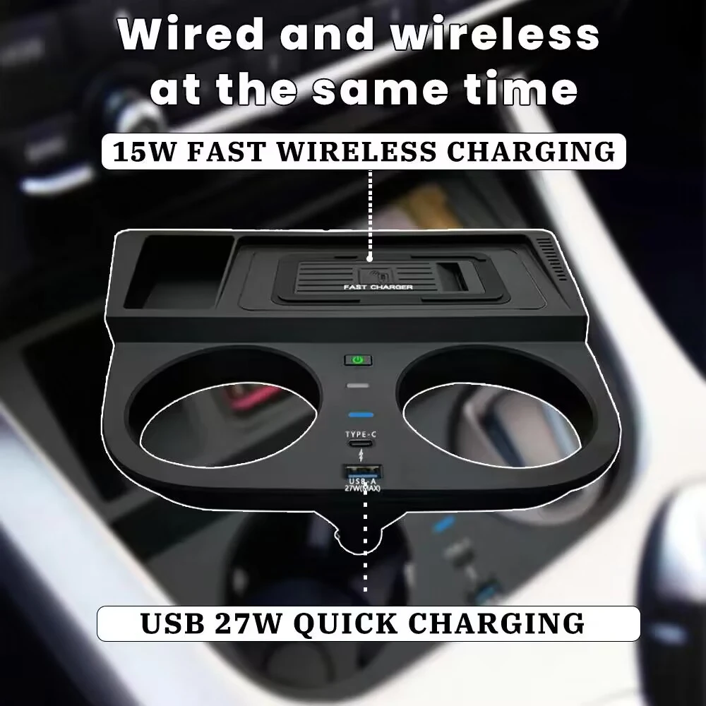 Chargeur Sans Fil Voiture 15W Qi Pour BMW X3/X4 2014-2017 - Installation Facile, Compatible Avec étui, Design OEM