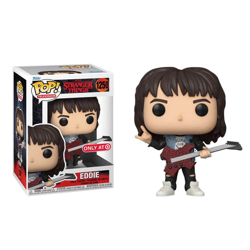 Funko pop Steve#475#638 Max#1243 Eddie#1250 Hopper#1253 Eveven#826#421 Figura de vinilo Muñeca Modelo Juguetes