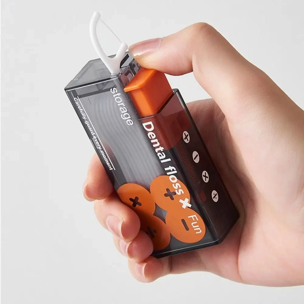 Description Picture 4 of itemCaja Portable Dental Floss Storage Box Portable Home Creative Lighter Style Advanced Carry-on Automatic Toothpick Box