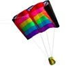 Professional Large 230cm Multi-Color Single Line Kite Parafoil / Soft Rainbow Kites For Adults Children With Handle And Line 4