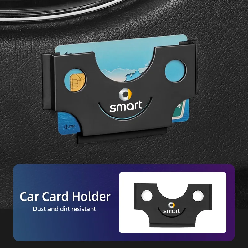 Universal Car Adhesive Card Holder and Business Card Organizer Clip
