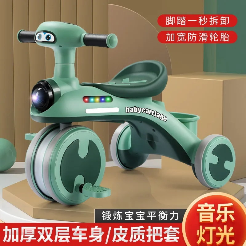New Children's Tricycle Bicycle, 1-6 Year Old Baby Pedaling Bicycle Baby Sliding Bike Stroller