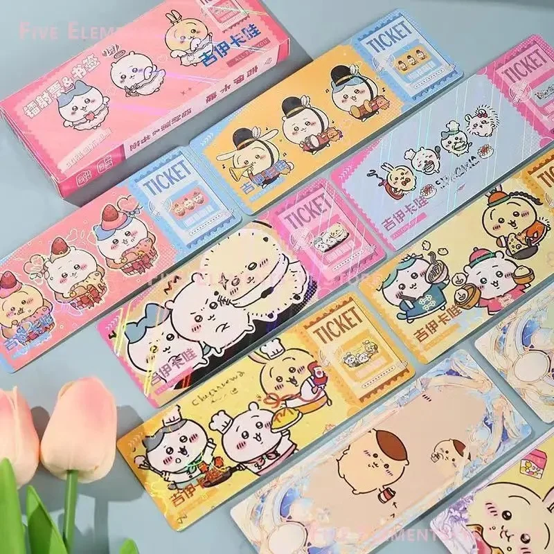 40 Stück Laser-Ticket-Lesezeichen Yiji ハチワレ Hachiware うさぎ USAGI ちい./かわ Cartoon Niedliche Peripherie-Accessoires Neue Kleine Karte LOMO-Karte Millet