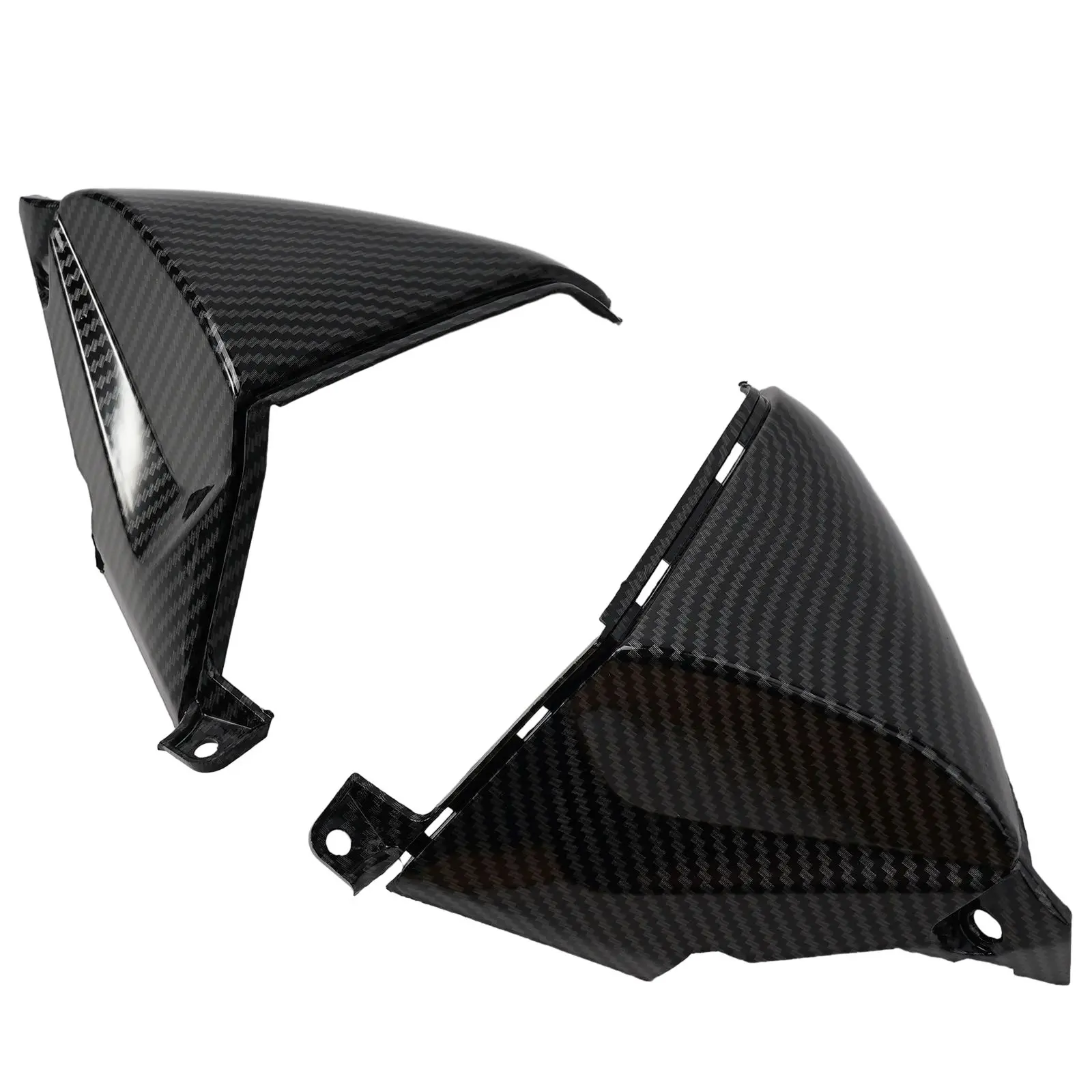 

High-quality Fairing Cowling Car Accessories 2pcs ABS Carbon Fiber Black Fairing High-strength Replace Install