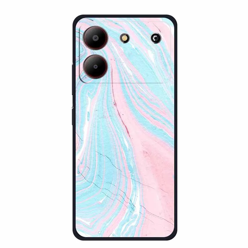 Marble TPU Soft Silicone Back Cover - Colorful Phone Case