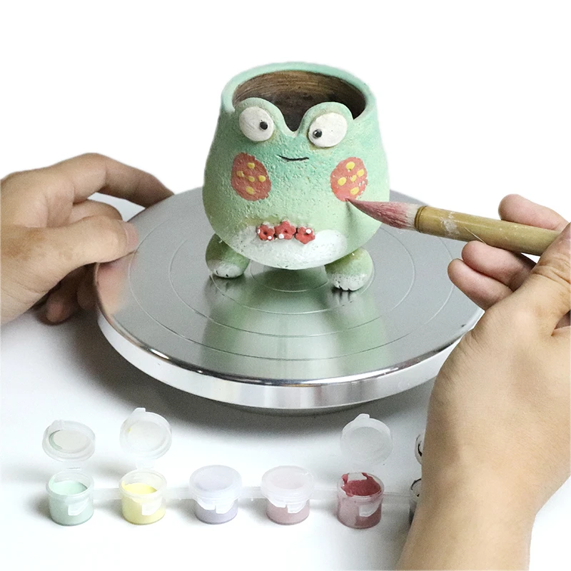 Pottery Wheel 11-30CM Pottery Wheel Aluminum Alloy Pottery Turntable Double-Sided Wheel DIY Clay Turntable Rotary Cake Turntable pottery wheel