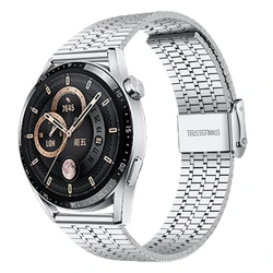 Premium Stainless Steel Metal Watch Strap Bracelet, Adjustable Wristband - HONOR Magic (Silver)