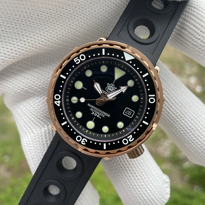 STEELDIVE Men Diver Watch Tuna Bronze Automatic Mechanical