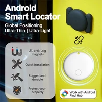 For Android GPS Smart Tag with Magnet Holder Compatible with Google Find Hub Waterproof Keys Smart Tracker with Protective Cover
