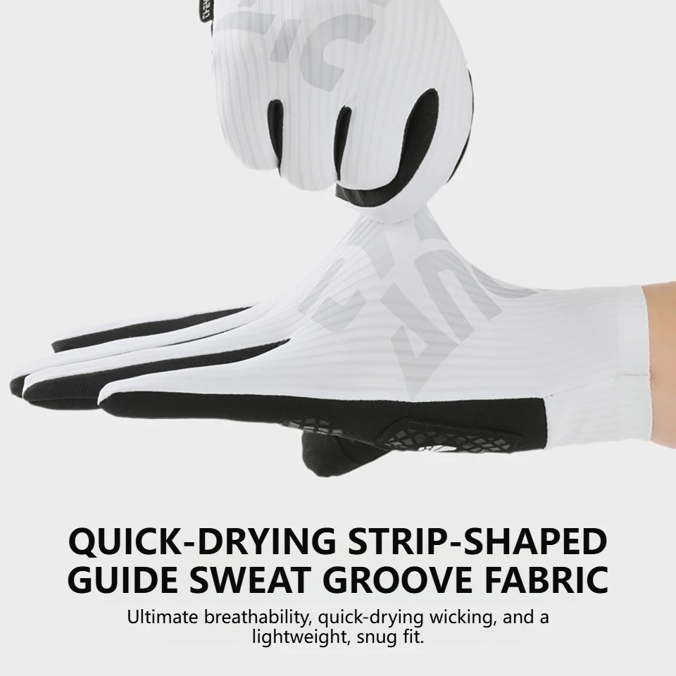 Unisex Full Finger Breathable Cycling Gloves - Anti-Slip & Shock Absorbing for Outdoor Summer Riding