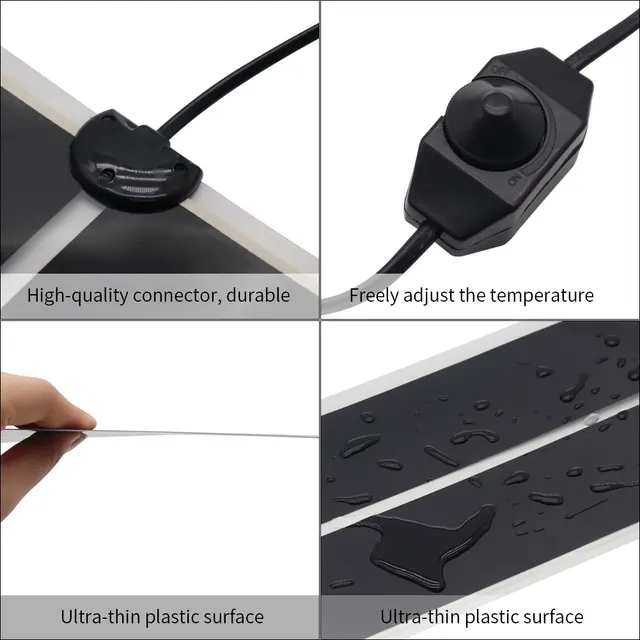 Reptile Heating Mat Reptile Heat Pad Adjustable Temperature Control Terrarium Pet Tank Warmer Mat Pad for Crested gecko Reptiles 4