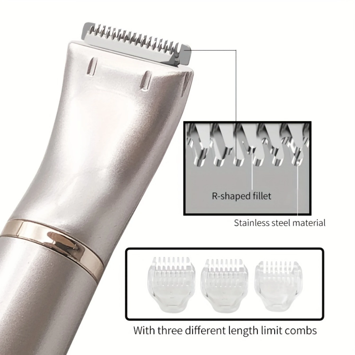 Rechargeable 3 in 1 Eyebrow Trimmer and Face Shaver for Women-Painless Hair Removal Device for Face, Eyebrows, Peach Fuzz, and