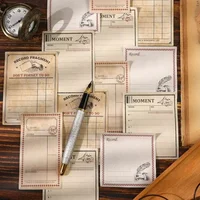 30Sheets Collage Supplies Memo Sticky Poetry Pad Account Convenience Material Decoration Writing Handmade Scrapbook 157*97mm 1