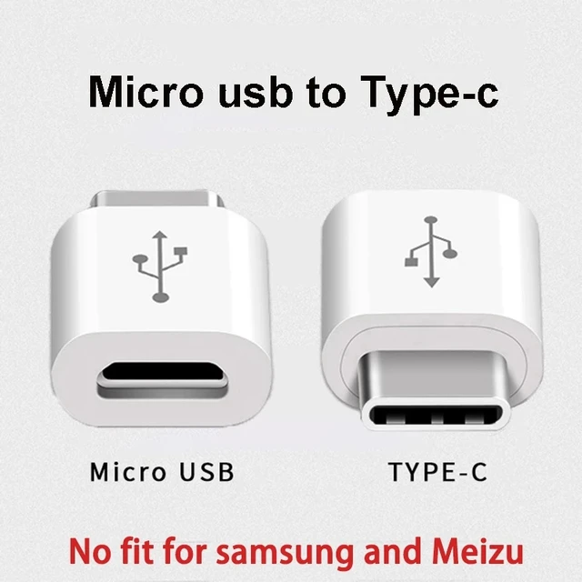 Adaptador USB tipo C a Micro USB, conector para teléfono, tableta,  convertidor macho a hembra tipo C para Xiaomi y Huawei - AliExpress