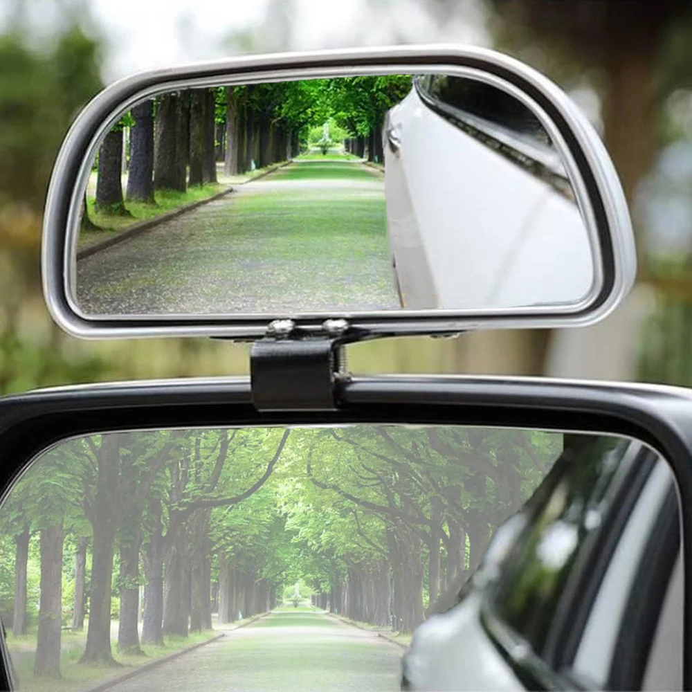 Blind Spot Mirror Wide Angle Mirror Car Mirror 360 Degree Adjustable Wide Angle Side Rear Mirrors Blind Spot for Parking Auxiliary Rearview Mirror